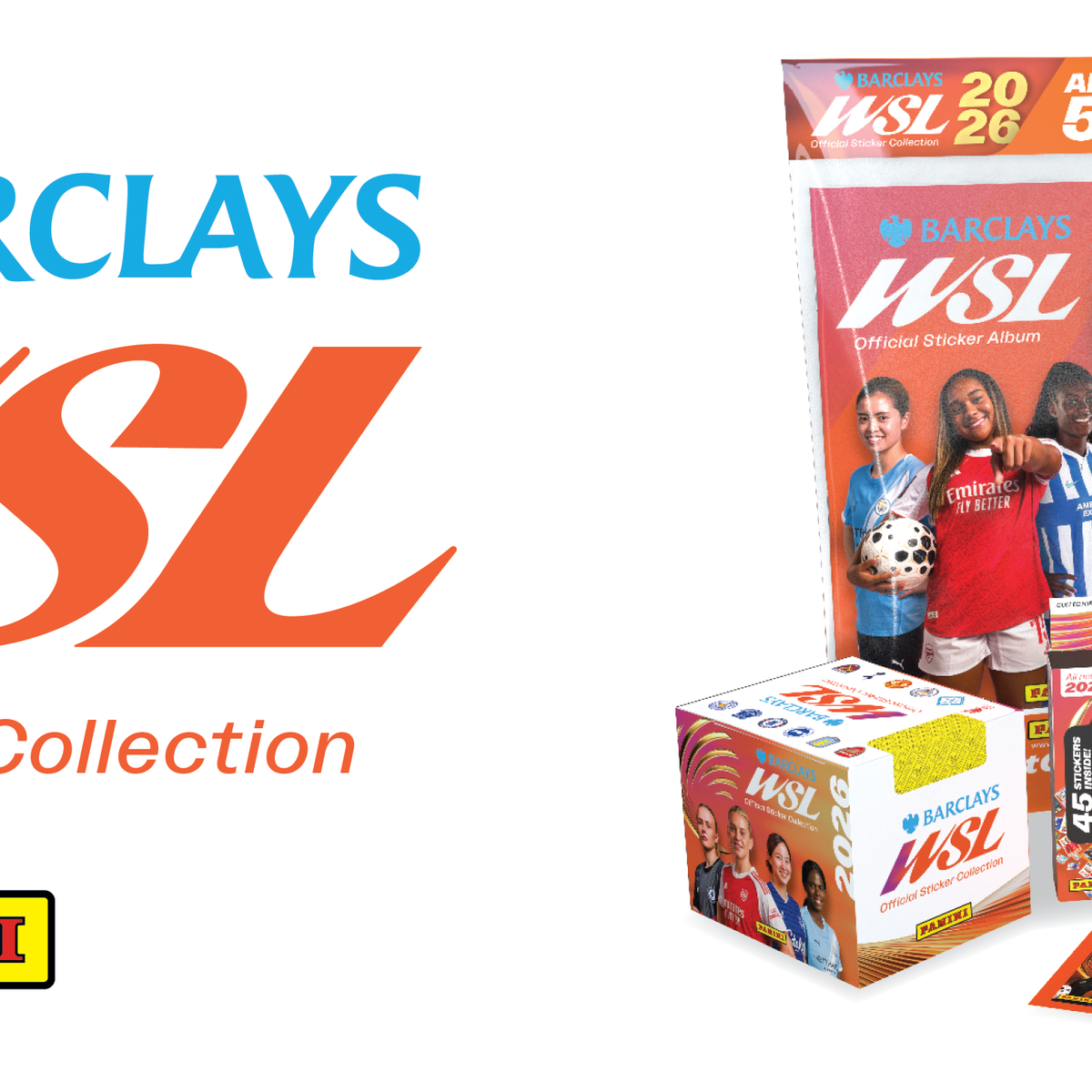 Panini Barclays Collection officielle d'autocollants Super League 2026 pour femme – Multipack Panini Barclays Collection officielle d'autocollants Super League 2026 pour femme – Multipack